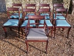 260120189 19th Century Regency Mahogany Dining Chairs Single 31h 18w 20d 17½h carver 31h 20w 21d wrong height _1.JPG